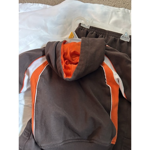 NFL Reebok Cleveland Browns Toddler Hoodie and Pants Set Brown Orange 3T - Picture 13 of 16
